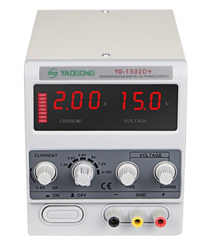 Лабораторний блок живлення YAOGONG YG-1502D+ (15V 2A)