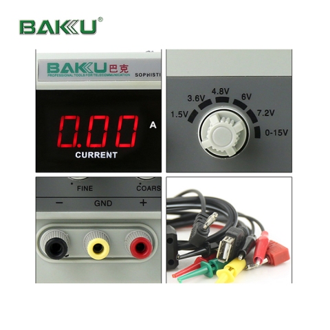 Блок питания Baku BK-1502DD цифровой 15V 2A Блок питания Baku 15V 2A
