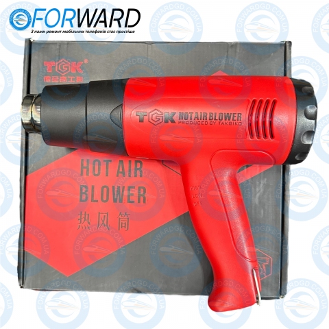 Фен TGK HG6618 с регулятором температуры 50-550с 1800W