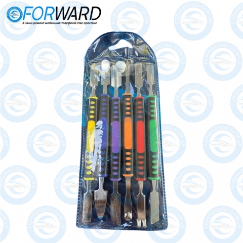 Лопатки металеві №.19530 Power 12 in 1 Solder Asist Tools Set / Набір інструментів Power (6 фігурних, двосторонніх ножів)