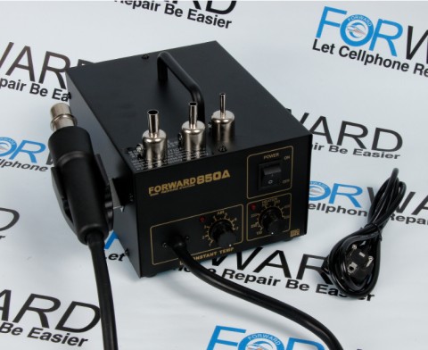 Паяльная станция FORWARD 850A компрессорная,аналоговая индикация,фен в металлическом блоке с регулировками（Electronic constant temperature air gun）FW-850A 