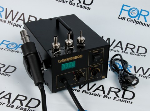Паяльная станция FORWARD 850D компрессорная, цифровая индикация,фен в металлическом блоке с регулировками（Digital display air gun）FW-850D