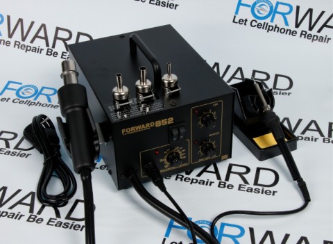 Паяльная станция FORWARD 852 компрессорная, аналоговая индикация на фен и паяльник в металлическом блоке с регулировками FORWARD 852 2 in 1 . FW-852 Паяльная станция FORWARD 852 компрессорная, аналоговая индикация на фен и паяльник в металлическом блоке с регулировками FORWARD 852 2 in 1 . FW-852
