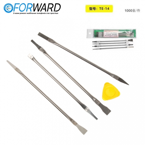Лопатки металлические №.34956 для снятия микросхем (5 в 1) Solder Asist Tools Set