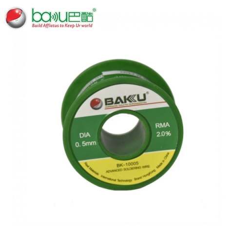 Припій BAKU BK-10005, Sn 97%, Ag 0.3%, Cu 0.7%, Flux 2%, 0,5mm, 40g. Припій BAKU BK-10005, Sn 97%, Ag 0.3%, Cu 0.7%, Flux 2%, 0,5mm, 40g.