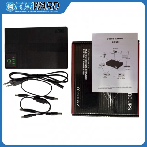 Smart Mini UPS Power Bank DC1018P. для роутерів 5V/9V/12V/USB port/POE port.