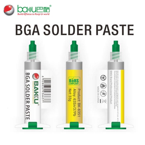 Паста BGA Baku BK-6351 низькотемпературна, 33 g. у шприці Паста BGA Baku BK-6351 низькотемпературна, 33 g. у шприці