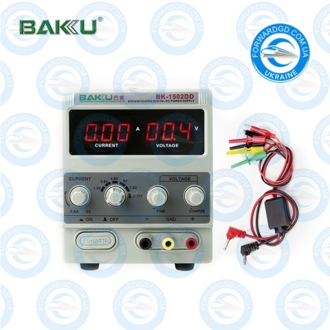 Блок живлення Baku BK-1502DD цифровий 15V 2A Блок живлення Baku BK-1502DD цифровий 15V 2A