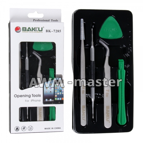 Набір інструментів BK-7285 Baku 6 in 1 Tools. Набір інструментів BK-7285 6 in 1 для IPhone