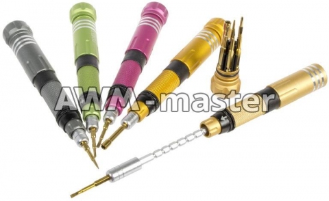 Набір викруток K-8107 Kaisi ручка з насадками 6 in 1 nozzles.