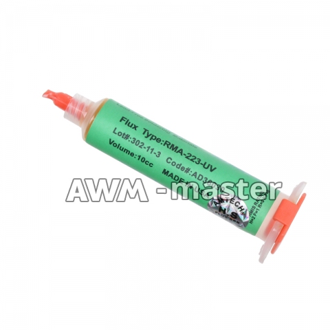 Флюс паста AMTECH RMA-223-UV Lot #302-11-3 у шприці