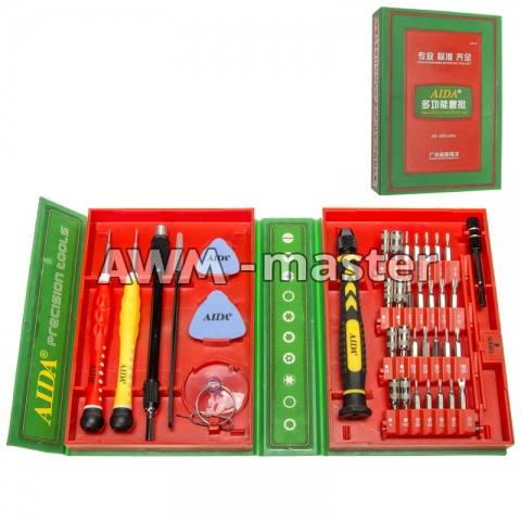Набор отверток Aida AD-3801 38 in 1 Ручка с насадками Набор отверток AD-3801 38
