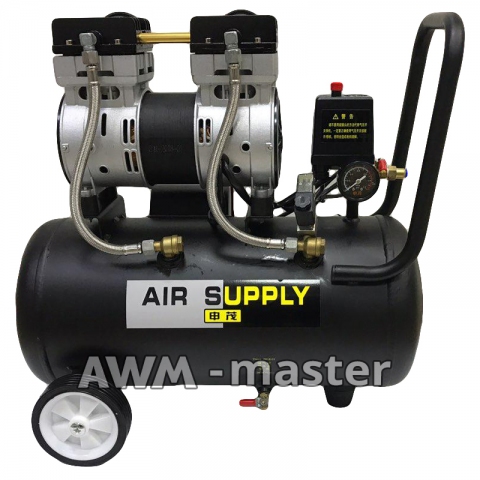 Компрессор двух поршневой воздушный SM-800 ( 800W . 3,4A . 30L )