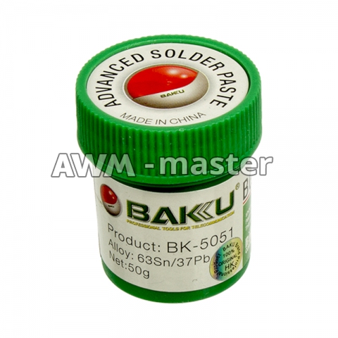 Паста BGA Baku BK-5051 низькотемпературна, 50 g у банці