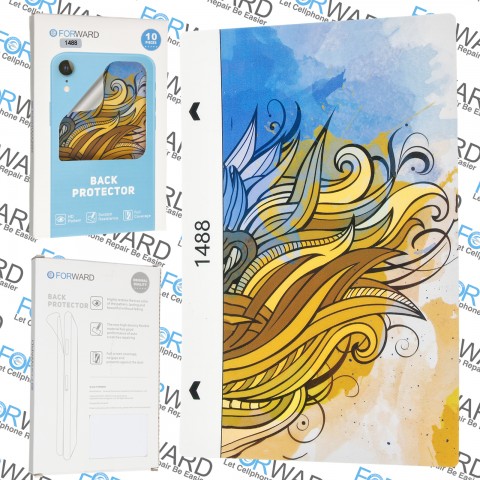 Защитная броне пленка FORWARD 1488 (120*180MM) на заднюю крышку, "9" 3D Embossed Back Film 10 pcs
