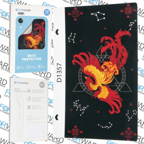 "9" 3D Embossed Back Film 10 pcs