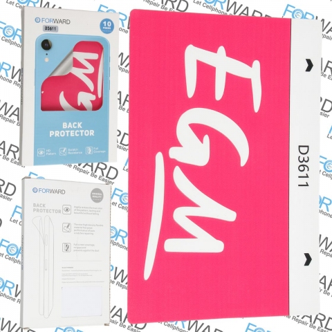 "9" 3D Embossed Back Film 10 pcs