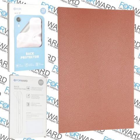Захисна броня плівка FORWARD PG-Br-001 (120*180MM) на задню кришку, "9" Leather Film-Brown 10 pcs