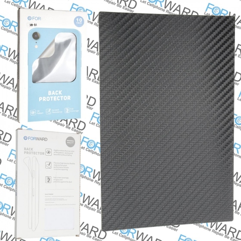 Захисна броня плівка FORWARD XW-Bl (120*180MM) на задню кришку, "9" Carbon Fiber Film-Black 10 pcs
