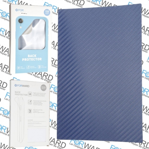 Захисна броня плівка FORWARD XW-T5209-Bl (120*180MM) на задню кришку, "9"  Carbon Fiber Film-Blue 10 pcs