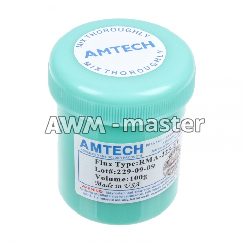Флюс AMTECH RMA-223-UV Lot #229-09-09 у банці 100 g