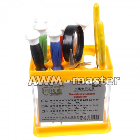 Набір інструментів №8086 JUD 11 in 1 Tools. Набір інструментів №8086 11 in 1 Tools.