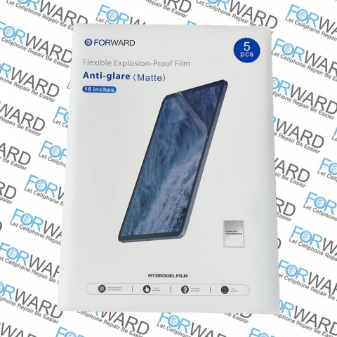 Гідрогелева плівка Forward FW-Z601E антивідблискова-матова 335*245mm/ 5 шт. Захисна броня плівка FORWARD FW-Z601E ( 335*245 mm ) - антивідблискова-матова, на дисплей, "16" High Clear Flexible Explosion-proof