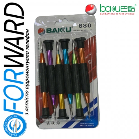 Набор отверток BK-680 Baku screwdriver, 6 отверток.
