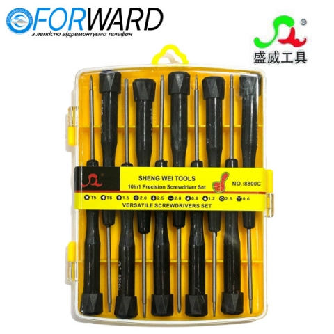 Набор отверток SW-8800C Sehngwei screwdriver, 10 отверток