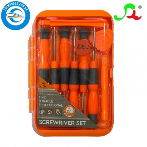 Набор инструментов №.91020 Precision screwdriver, 6 отверток : Y0.6,*0.8,T5,T6,+1.5,-1.5, 2 лопатки
