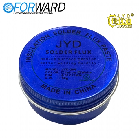 Флюс паста JUD-300 white Soldering Paste в железной банке, 50g