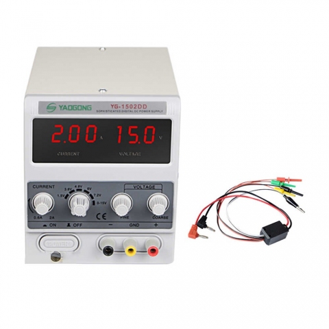 Лабораторний блок живлення YAOGONG YG-1502DD Блок живлення цифровий Yaogong 1502DD (15V 2A)
