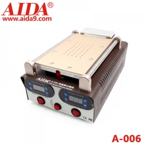 Вакуумний сепаратор для розбирання сенсорних модулів AIDA A-006 7" дюймів з переднагрівачем друкованих плат два-в-одному