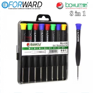 Набір викруток BK-6108 Baku screwdriver, 8 викруток.