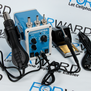 Паяльная станция FORWARD 878A аналоговая индикация, фен в ручке и паяльник в металлическом блоке с регулировками (2 in 1 rotating wind) FW-878A