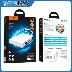 Smart Mini UPS Power Bank Hoco DB25 для роутерів 5V/9V/12V 8800mAh, білий.